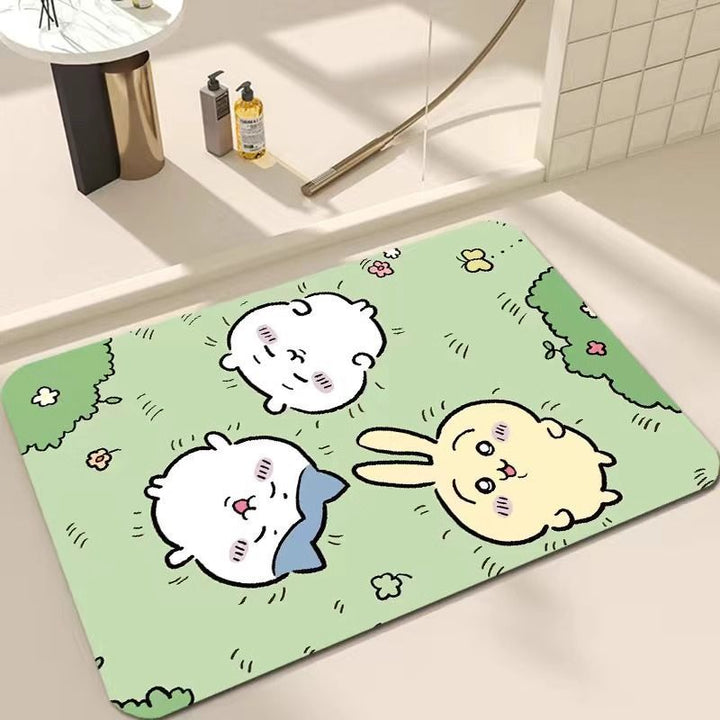 Cartoon-Themed Soft Plush Bath Mat