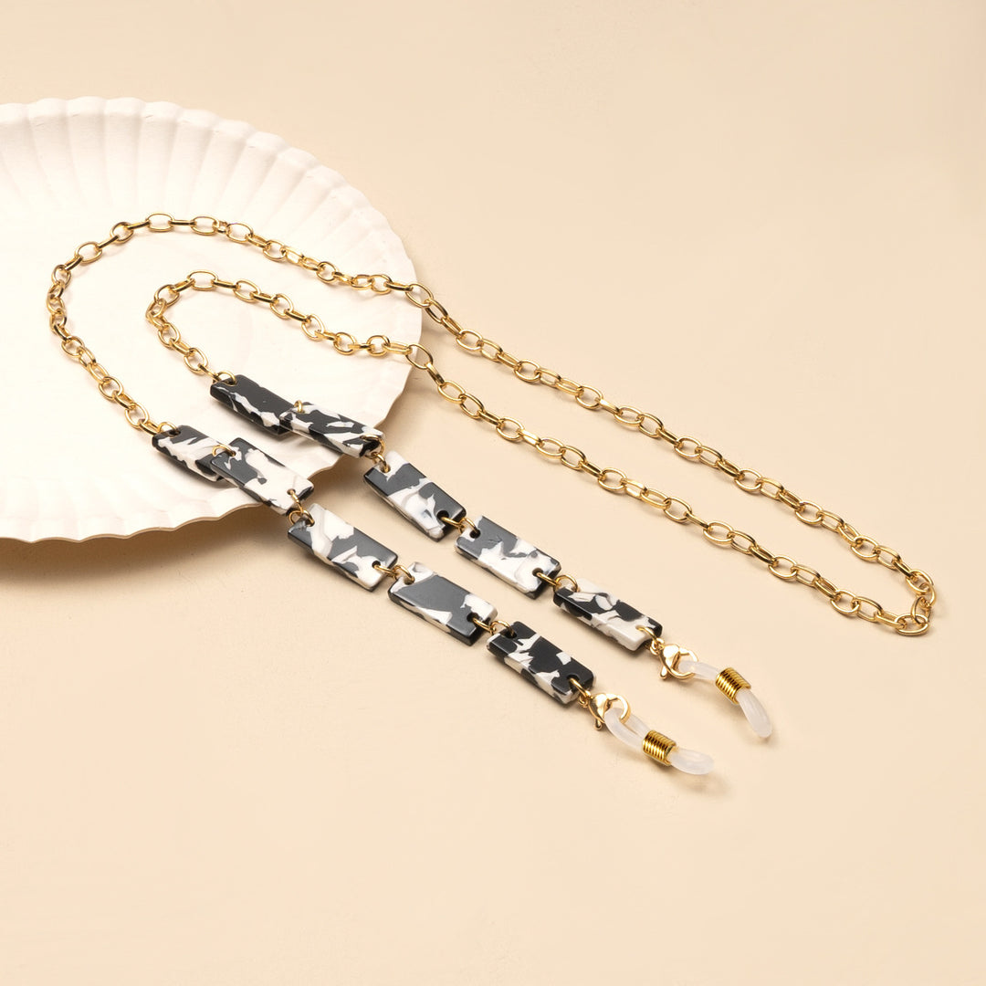 Chunky Abstract Pattern Eyewear Chain kalsten