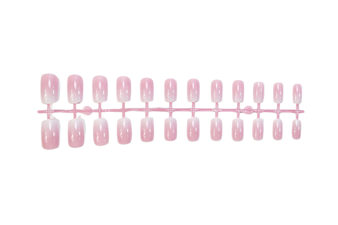 Acrylic nail set with luxurious French tips and elegant shine Kalsten