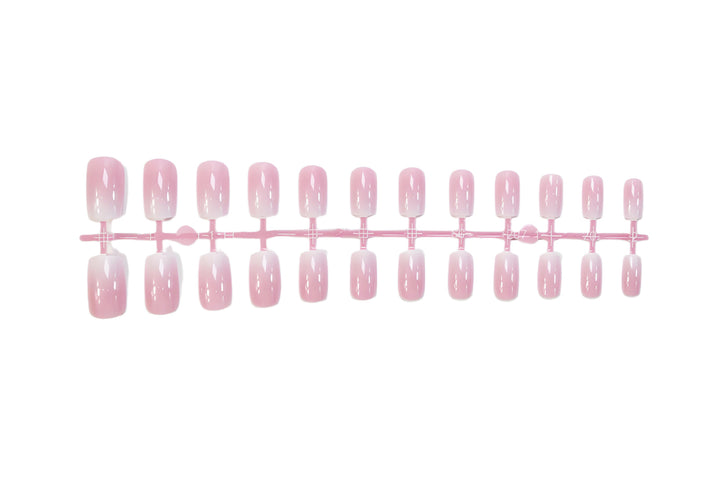 Acrylic nail set with luxurious French tips and elegant shine Kalsten