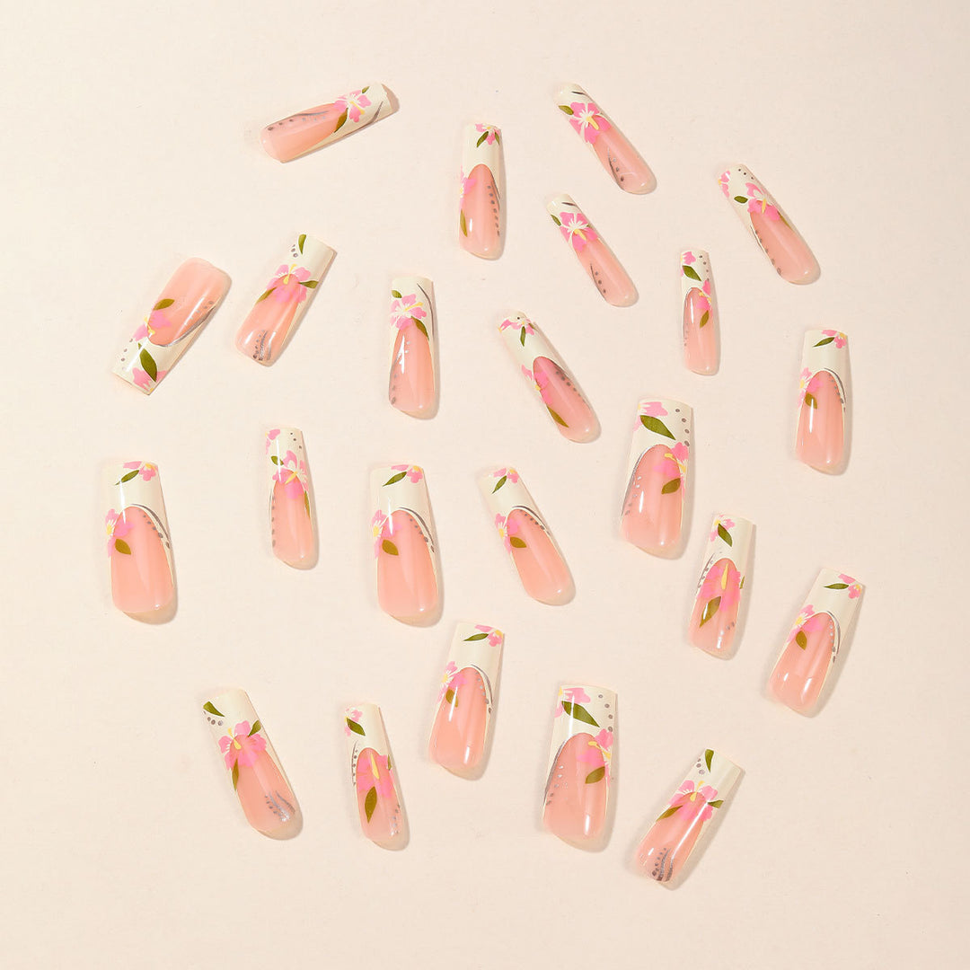 Floral Effect Nail Art Extensions Kalsten