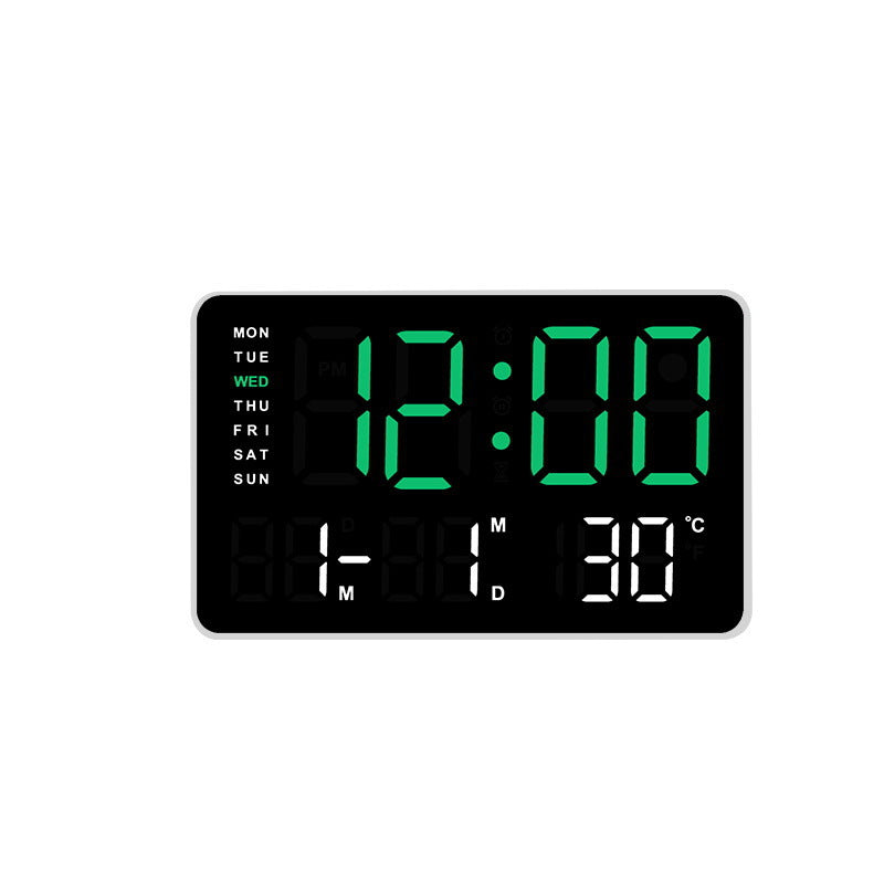 Digital Wall Clock with Temperature and Date Display Kalsten
