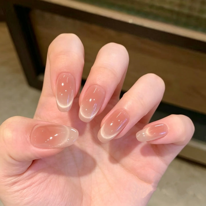 Natural Glossy Press-On Nails Kalsten 1787395064