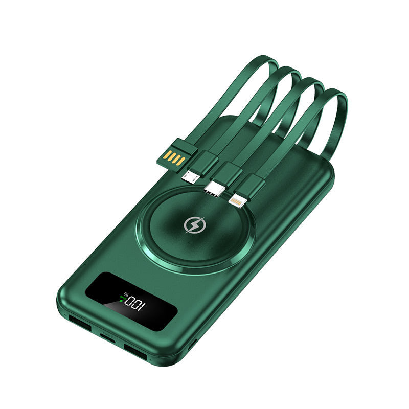 Portable power bank with multifunctional charging cable and digital display Kalsten
