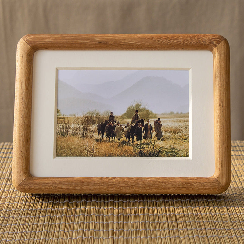Rustic Elegance Wooden Photo Frame for Home
