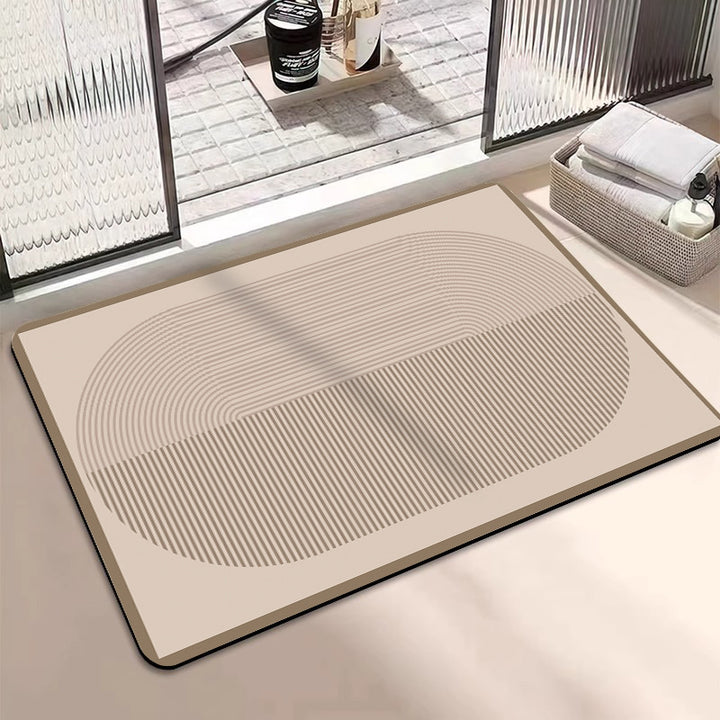 Geometric Pattern Soft Memory Foam Bath Mat Kalsten