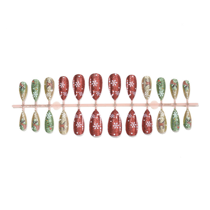 Holiday-Themed Glittery Press-On Nail Collection Kalsten
