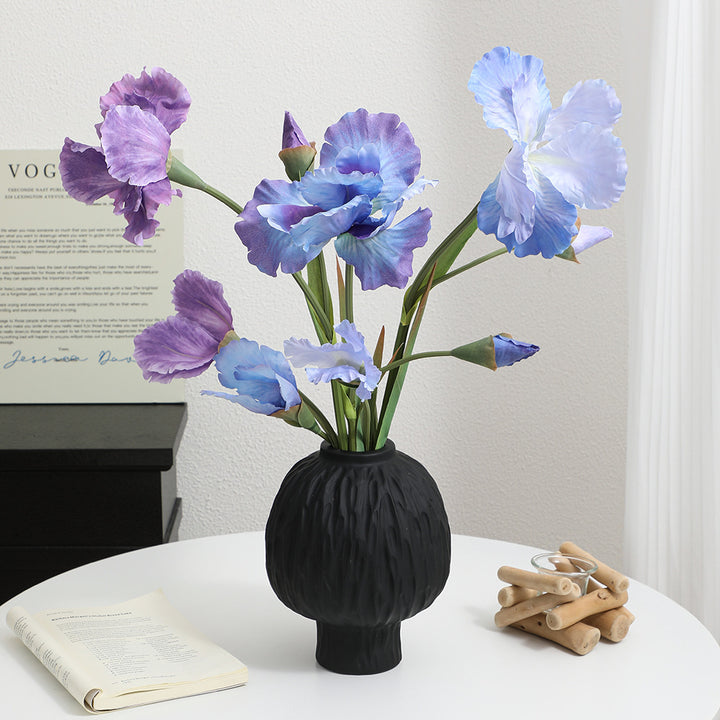 Artificial Iris Flower Stem with Realistic Details
