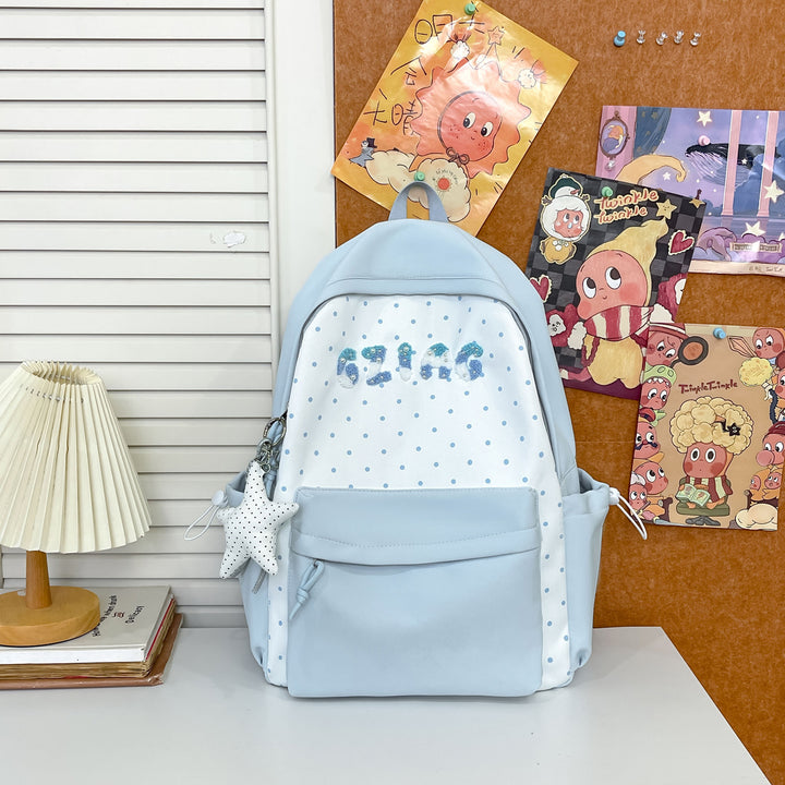 Cute Polka Dot Patterned Backpack Kalsten