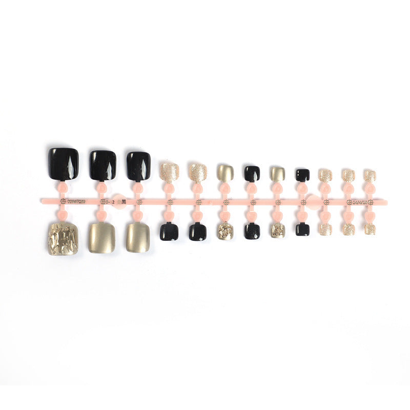 Artificial nail set with shine and texture variations Kalsten