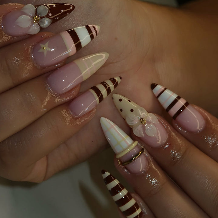 Premium Decorative Press-On Nail Set