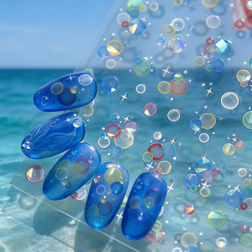 Bubble Effect Nail Art Stickers