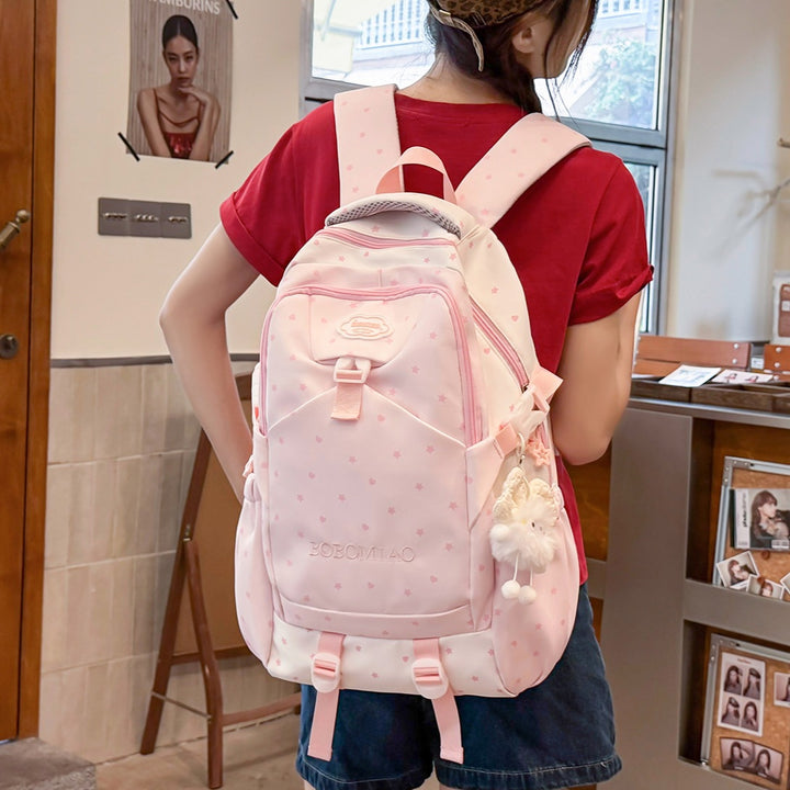 Stylish Star-Patterned School Backpack Kalsten