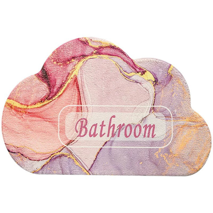 Plush Cloud Shaped Bath Mat Kalsten