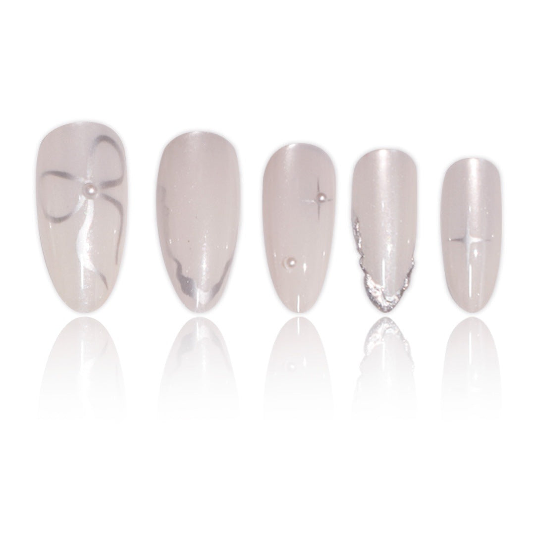Elegant Stiletto Press-On Nail Art with Glossy Finish Kalsten