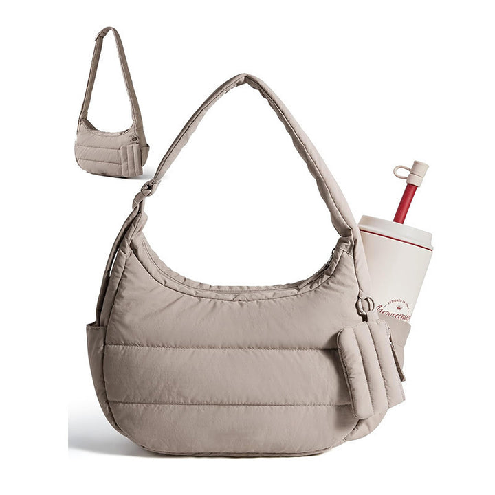 Practical shoulder bag with insulating properties and drink compartment Kalsten