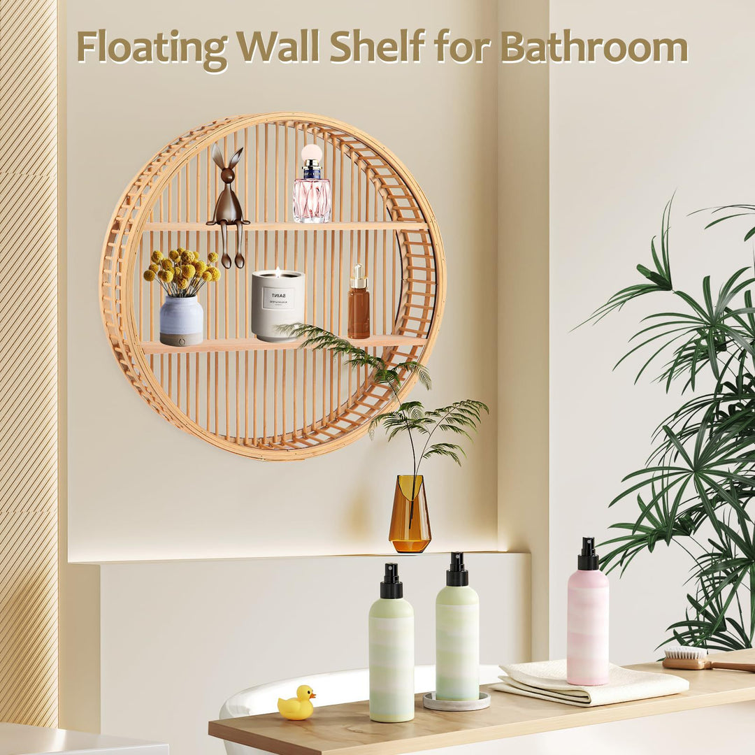 Floating Round Wall Shelf Kalsten