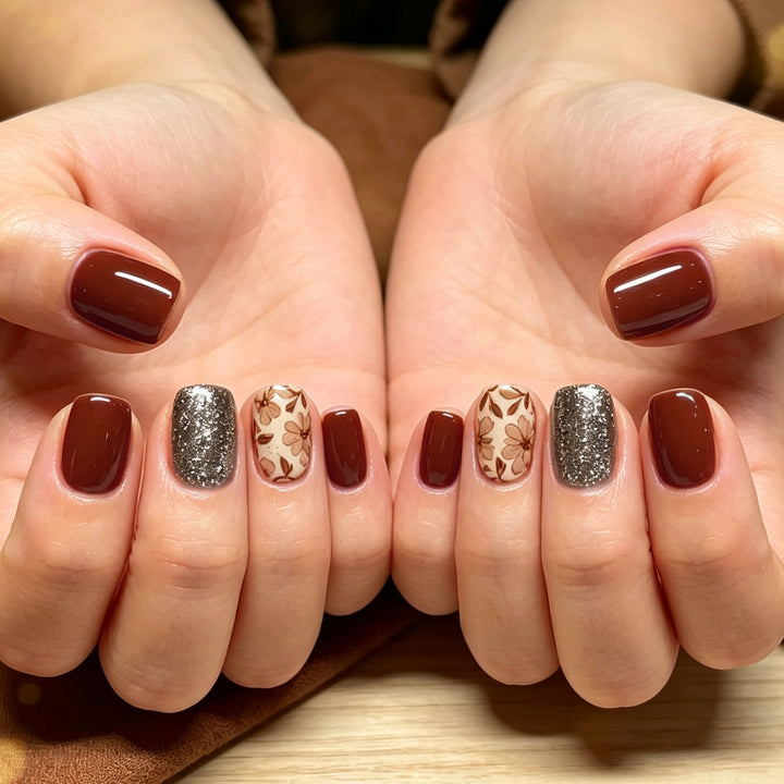 Artistic Floral Nail Design Kalsten