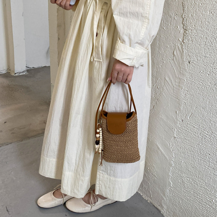 Straw Weave Crossbody Bag
