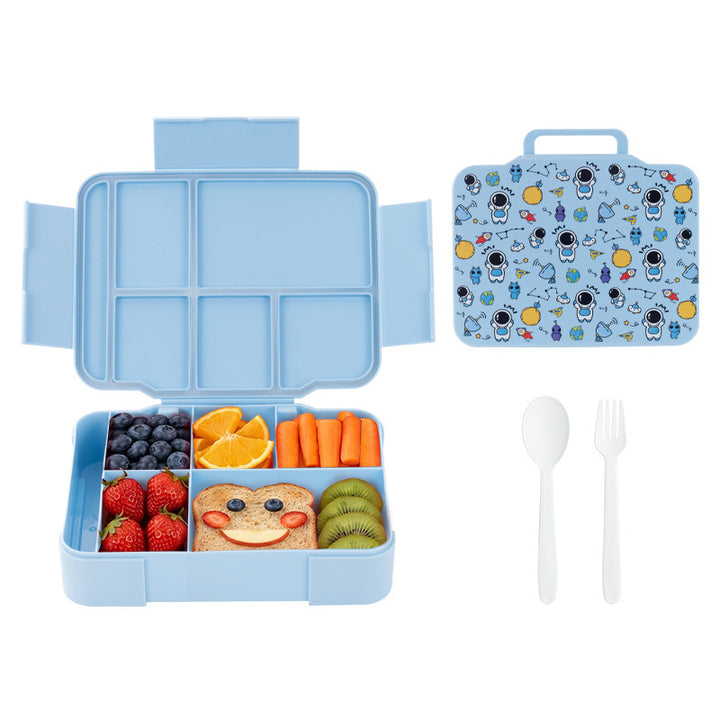 Multi-Compartment Lunch Box with Fun Design