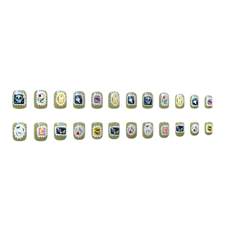 Halloween-Themed Decorative Press-On Nail Set