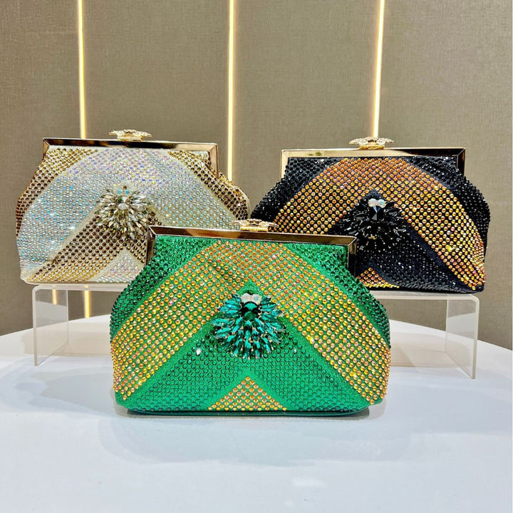 Dazzling Rhinestone Evening Clutch