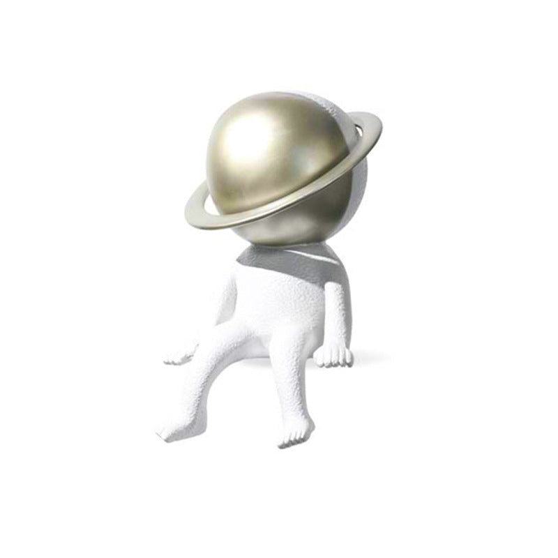 Whimsical Space-Themed Decorative Figurine