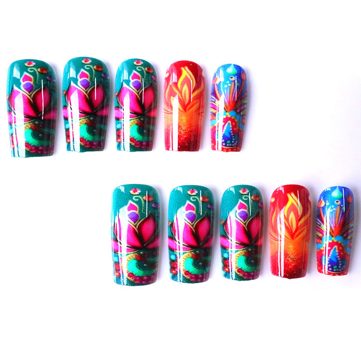 Artistic Floral Nail Art Enhancements Kalsten