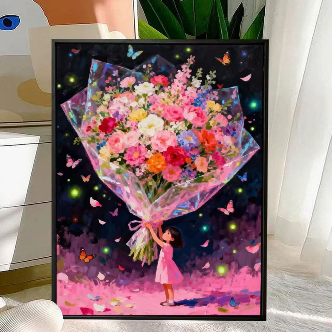 Charming Floral Bouquet Canvas Art Kalsten