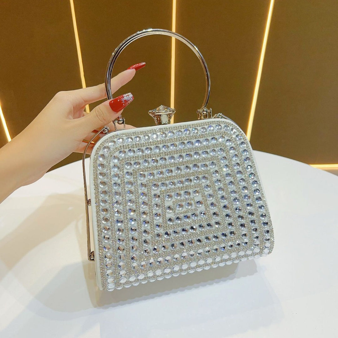 Elegant Handheld Rhinestone Evening Purse
