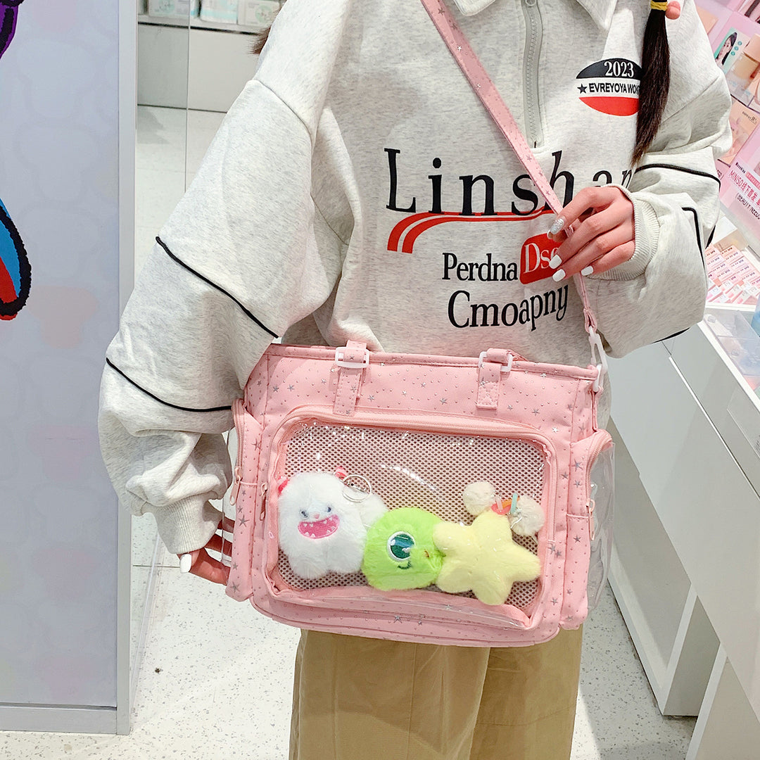Cute Transparent Organizer Crossbody Bag Kalsten