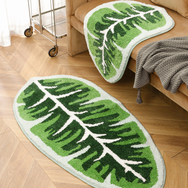 Leaf-Patterned Soft Indoor Mat