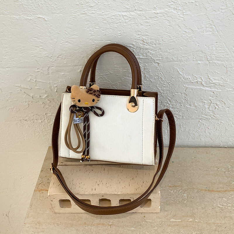 Elegant Textured Handheld Shoulder Bag