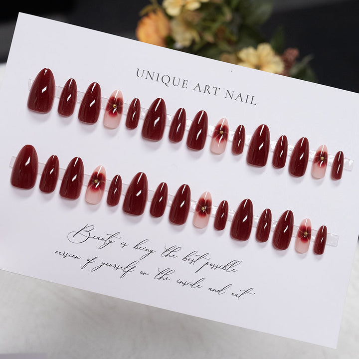 Artistic Floral Stiletto Nail Art