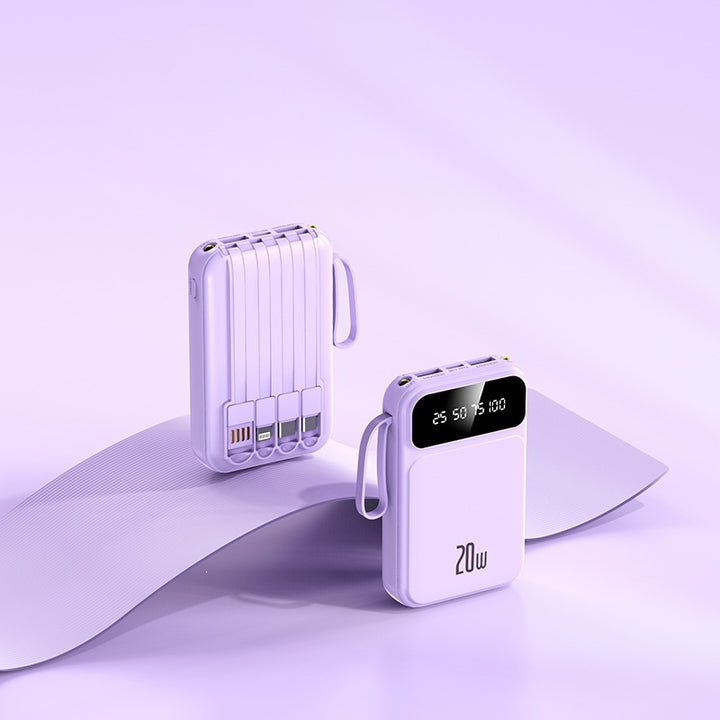 Portable power bank with integrated fast charging function and LCD display Kalsten