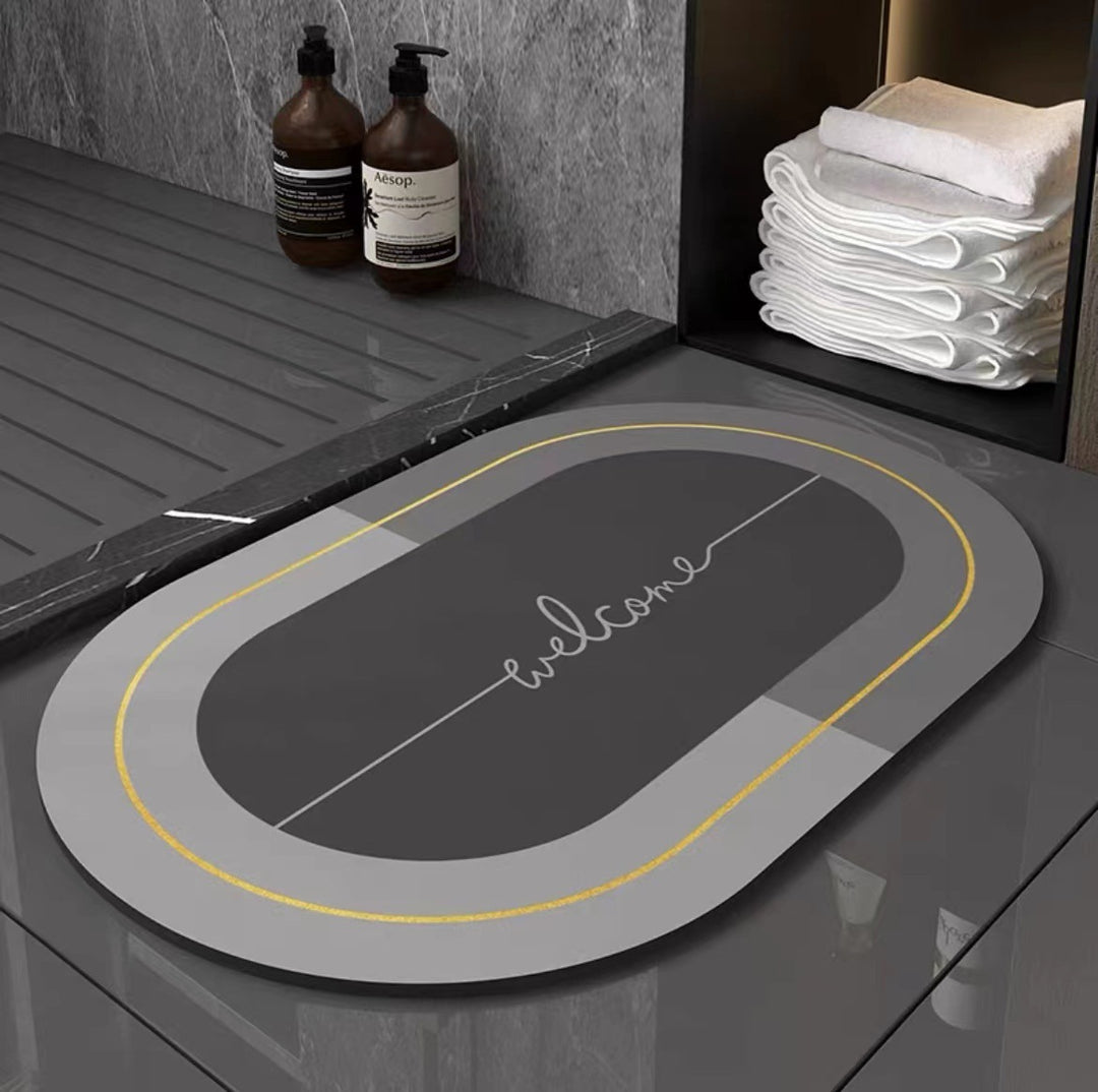 Elegant Oval Welcome Mat