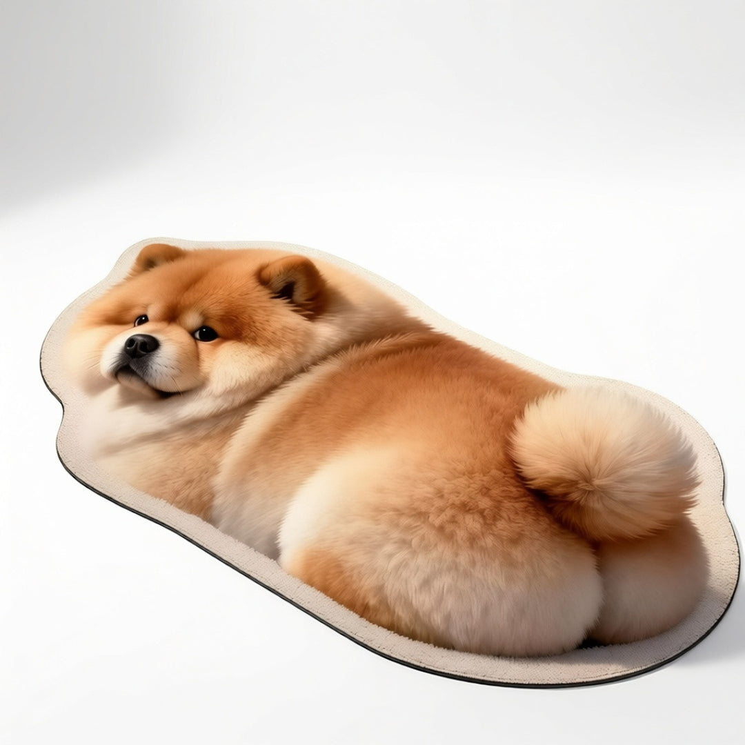 Cute Cat-Shaped Plush Bath Mat Kalsten