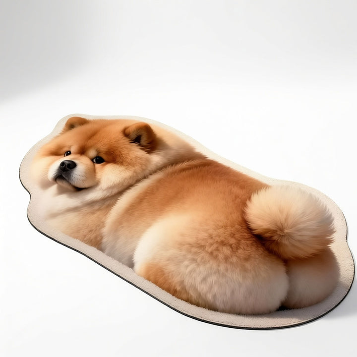 Cute Cat-Shaped Plush Bath Mat Kalsten