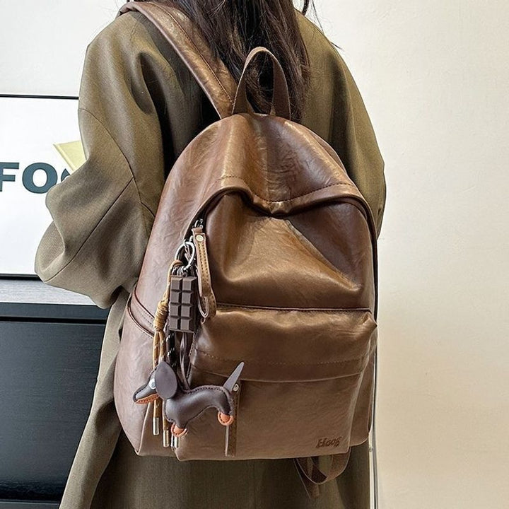 Casual Leather Backpack Kalsten