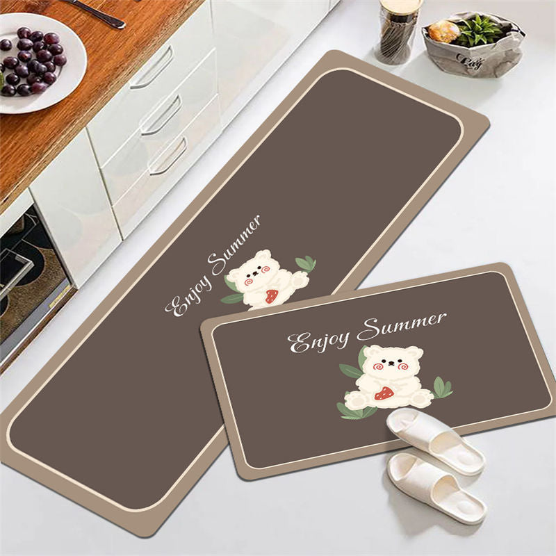 Motivational Phrase Kitchen Mat