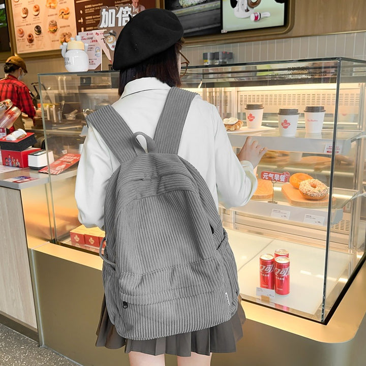 Textured Corduroy Backpack Kalsten