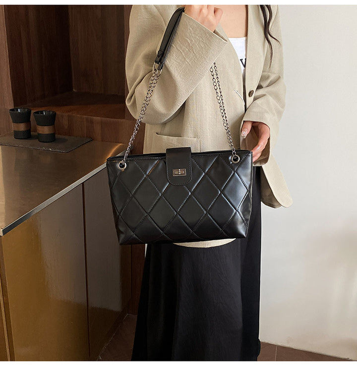Quilted Elegant Satchel Handbag Kalsten