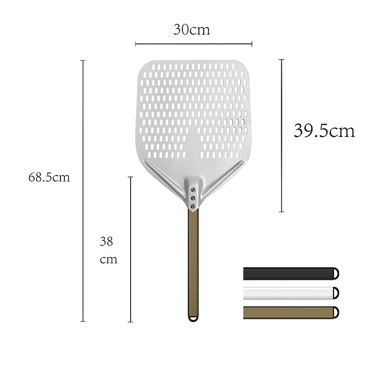 long-handle aluminum pizza peel with thin rectangular blade Kalsten