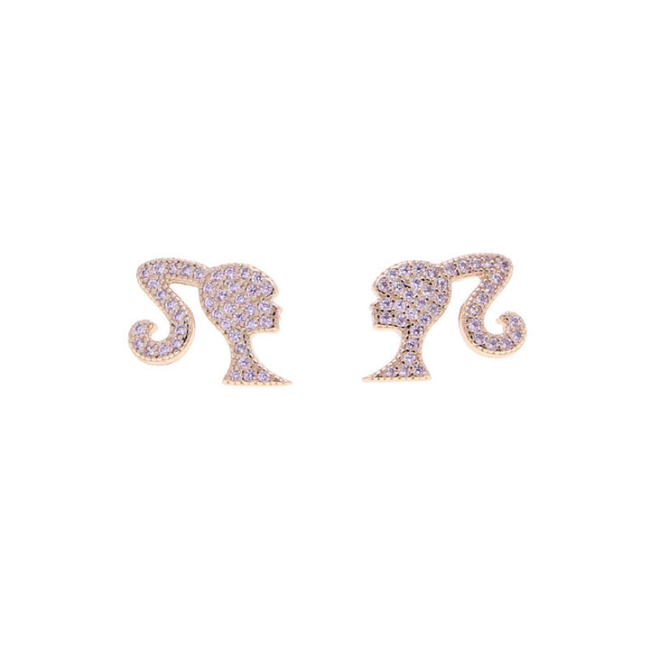 Heart-Shaped Glitter Earrings Kalsten