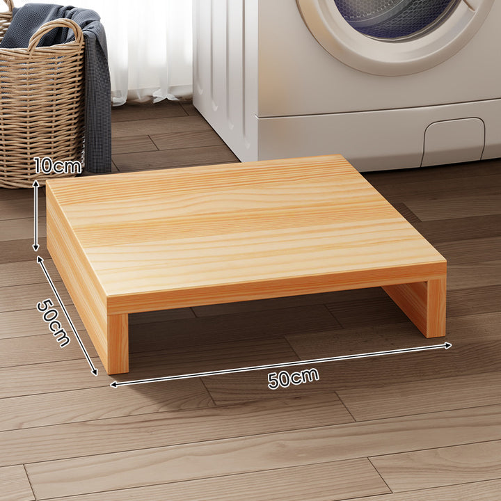 Low-Profile Solid Wood Appliance Platform Riser