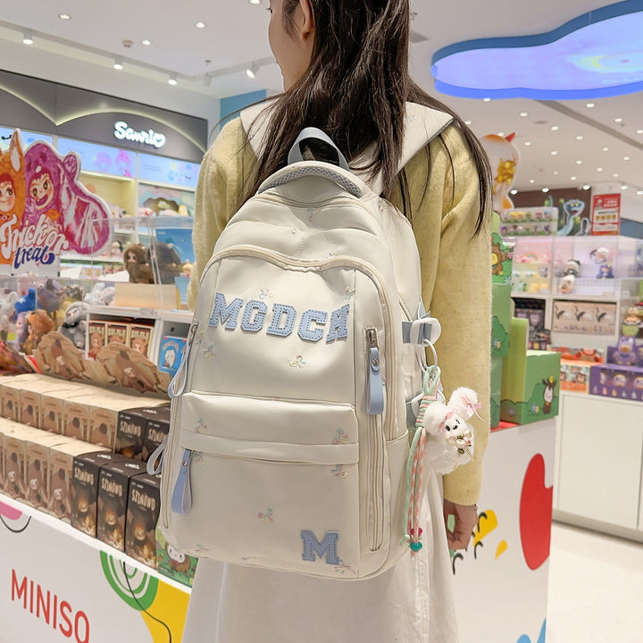 Embroidered Floral Printed Backpack Kalsten
