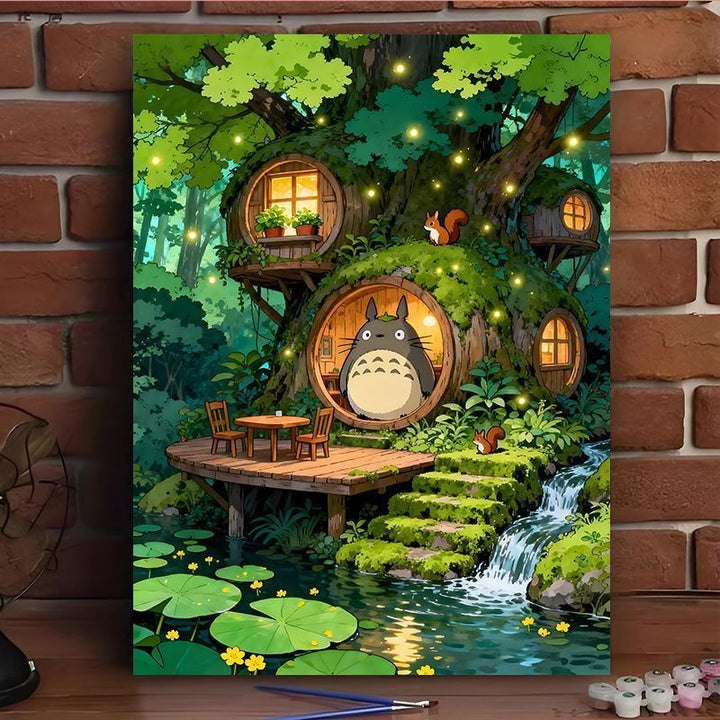 Enchanted Forest Scene Canvas Art Print Kalsten