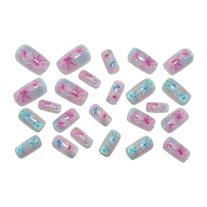 Artificial nails with sparkling star design Kalsten