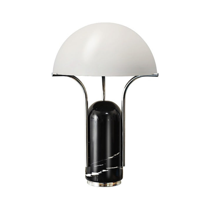 Modern Sculptural Table Lamp with Marble Base