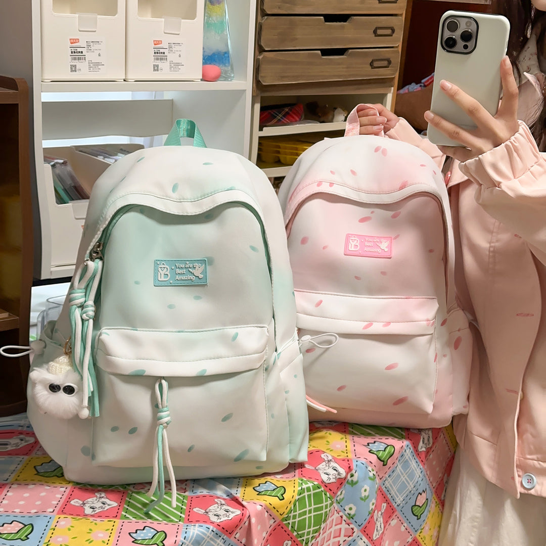 Stylish Polka Dotted Backpack Kalsten